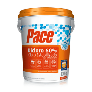 Cloro pace dicloro 60% estabilizado 10kg