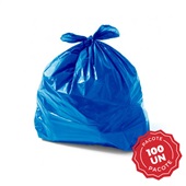 Saco para lixo Plastjoia Azul 20L PCT C/100 UN